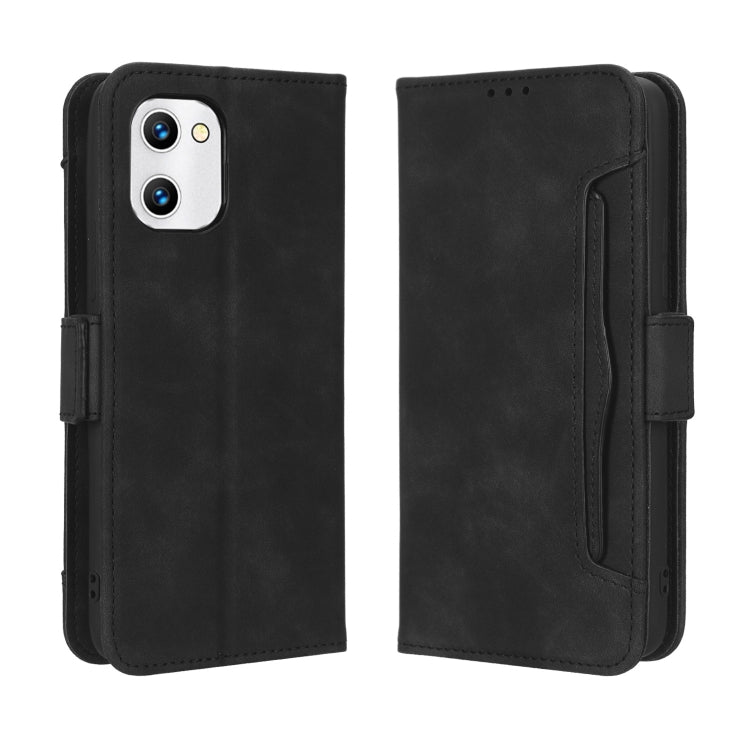 For UMIDIGI C1 Skin Feel Calf Texture Card Slots Leather Phone Case