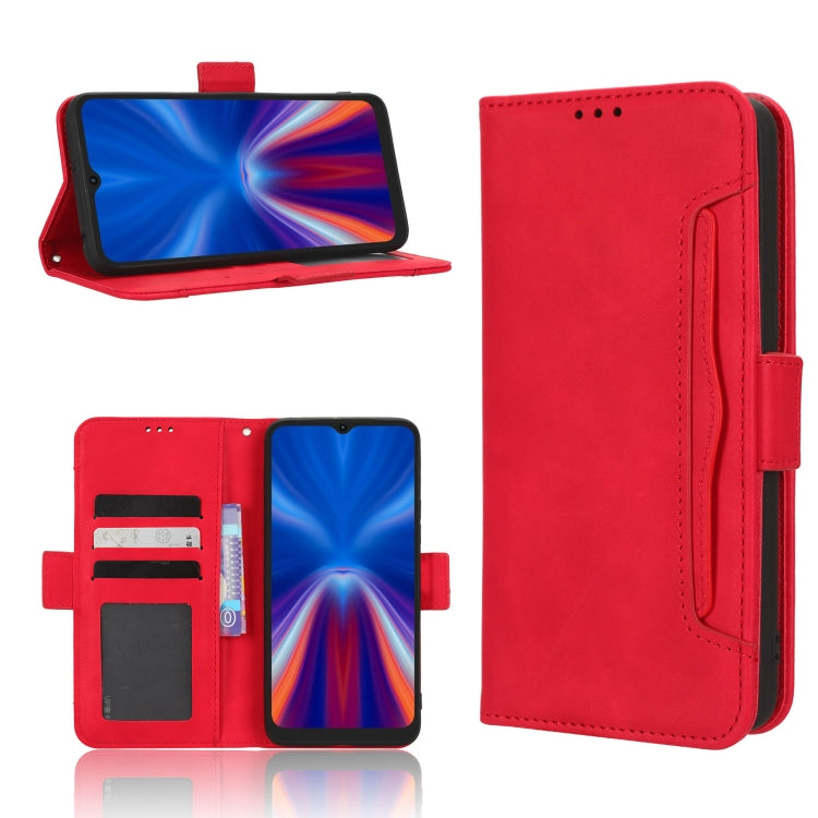 For UMIDIGI C1 Skin Feel Calf Texture Card Slots Leather Phone Case
