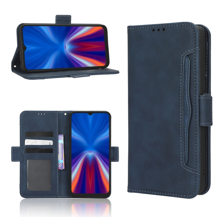 For UMIDIGI C1 Skin Feel Calf Texture Card Slots Leather Phone Case