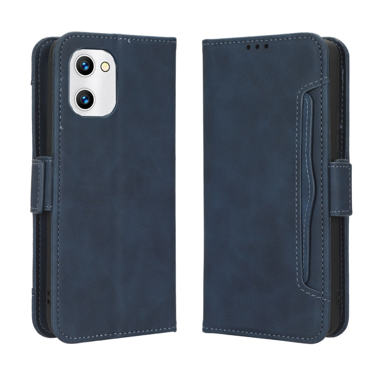 For UMIDIGI C1 Skin Feel Calf Texture Card Slots Leather Phone Case