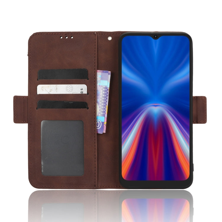 For UMIDIGI C1 Skin Feel Calf Texture Card Slots Leather Phone Case