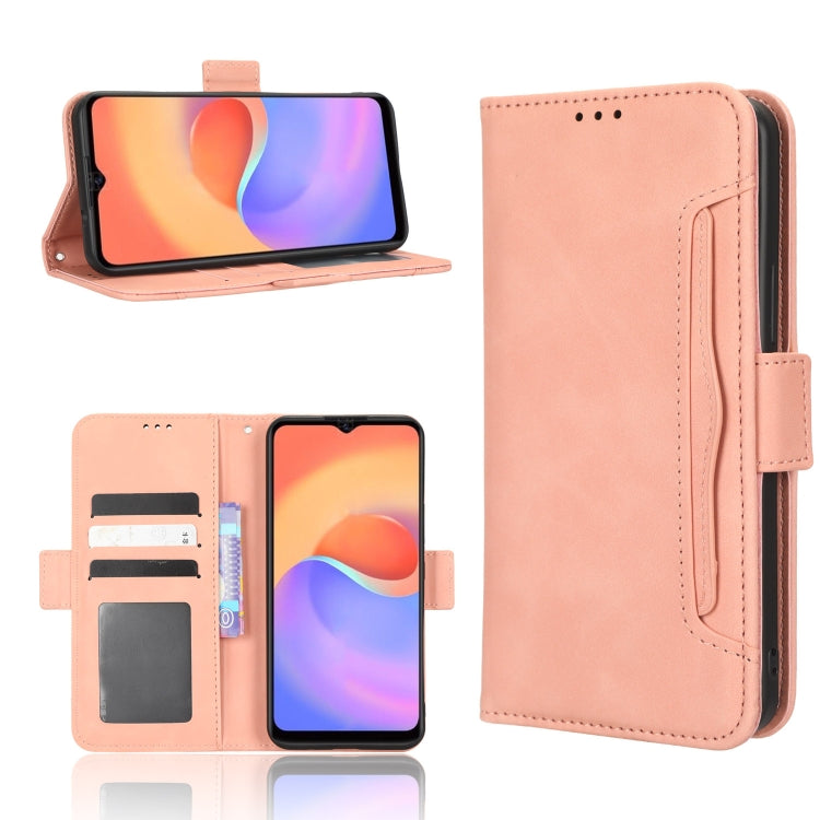 For ZTE Blade A52 Lite Skin Feel Calf Texture Card Slots Leather Phone Case