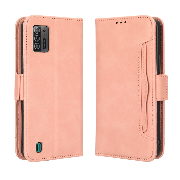 For ZTE Blade A52 Lite Skin Feel Calf Texture Card Slots Leather Phone Case
