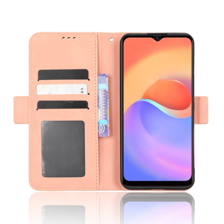 For ZTE Blade A52 Lite Skin Feel Calf Texture Card Slots Leather Phone Case