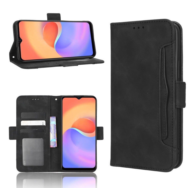 For ZTE Blade A52 Lite Skin Feel Calf Texture Card Slots Leather Phone Case