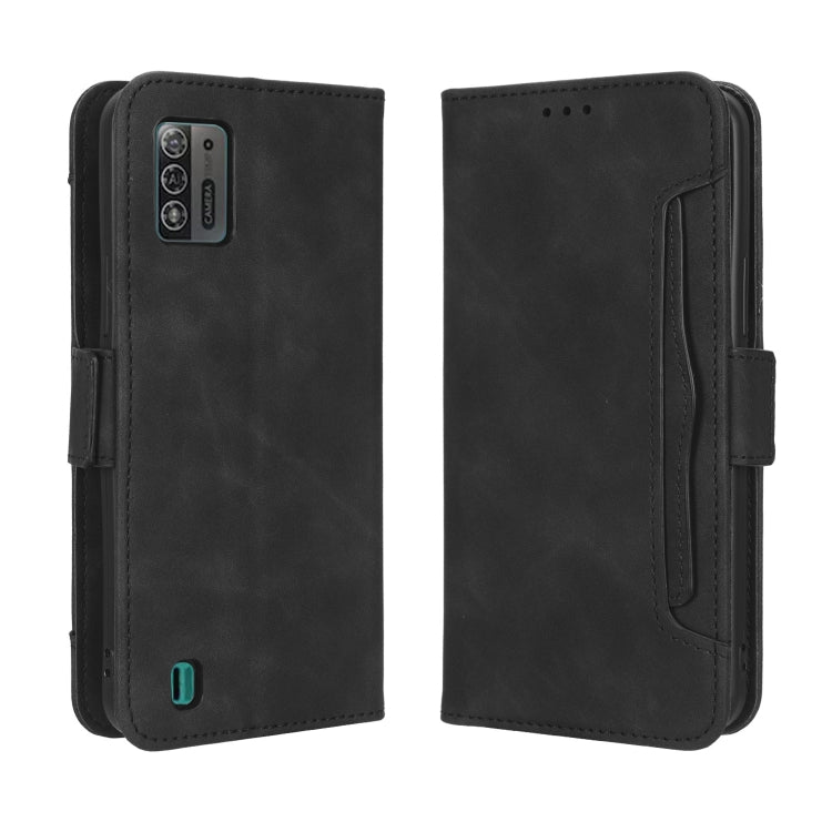 For ZTE Blade A52 Lite Skin Feel Calf Texture Card Slots Leather Phone Case