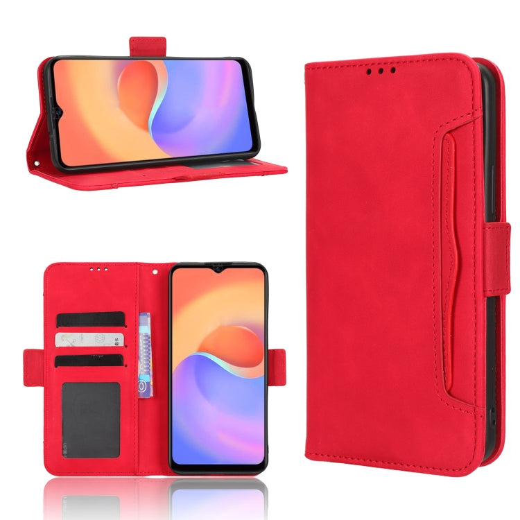 For ZTE Blade A52 Lite Skin Feel Calf Texture Card Slots Leather Phone Case