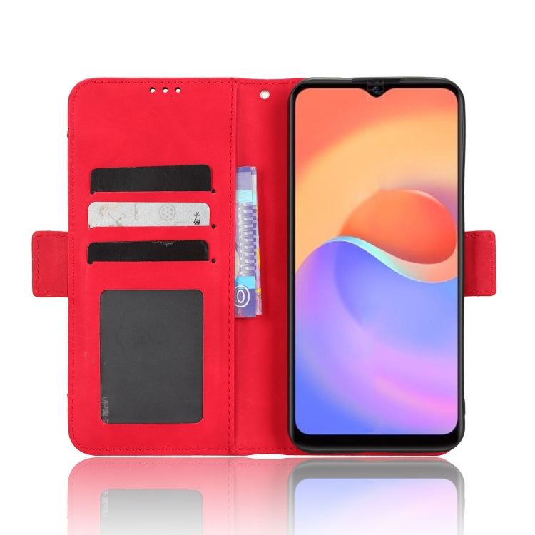 For ZTE Blade A52 Lite Skin Feel Calf Texture Card Slots Leather Phone Case