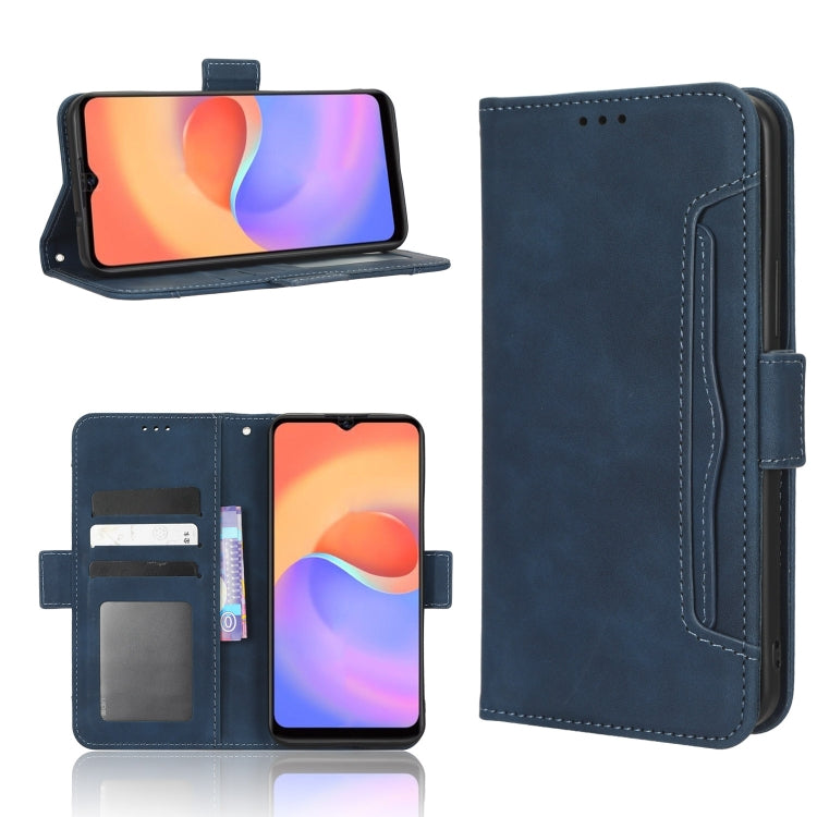 For ZTE Blade A52 Lite Skin Feel Calf Texture Card Slots Leather Phone Case