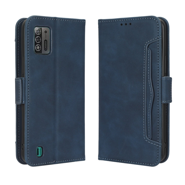 For ZTE Blade A52 Lite Skin Feel Calf Texture Card Slots Leather Phone Case