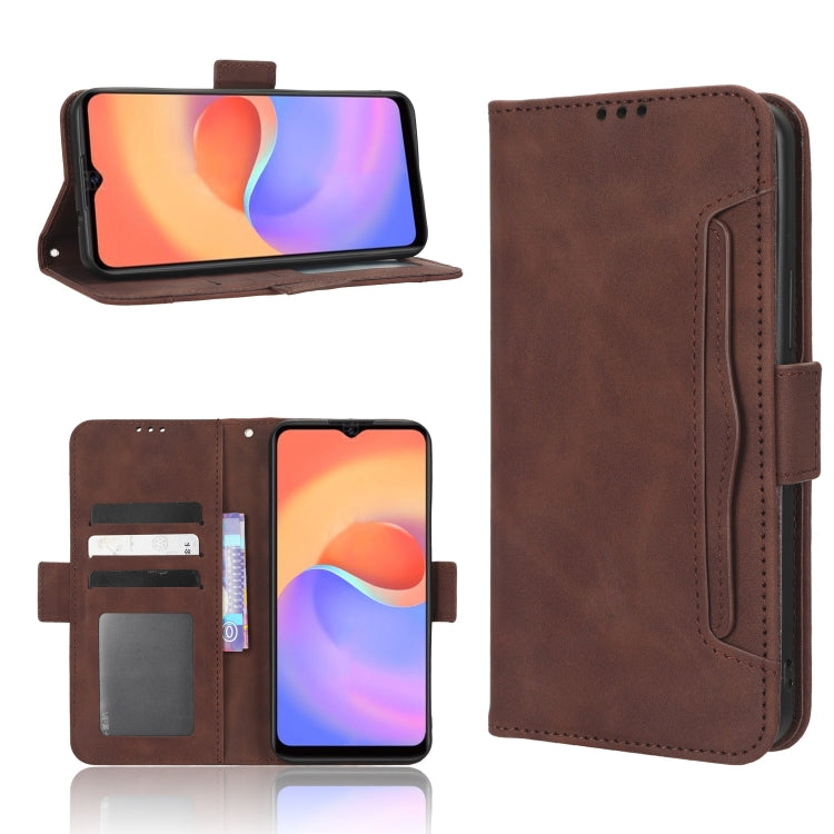 For ZTE Blade A52 Lite Skin Feel Calf Texture Card Slots Leather Phone Case