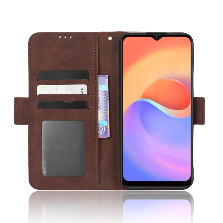 For ZTE Blade A52 Lite Skin Feel Calf Texture Card Slots Leather Phone Case