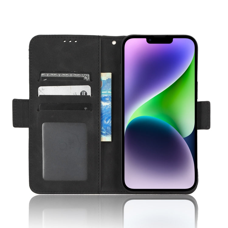 For iPhone 14 Skin Feel Calf Texture Card Slots Leather Phone Case