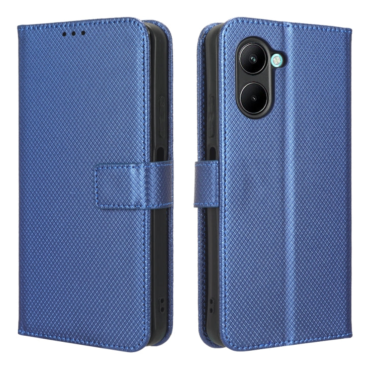 For Realme C33 4G Diamond Texture Leather Phone Case