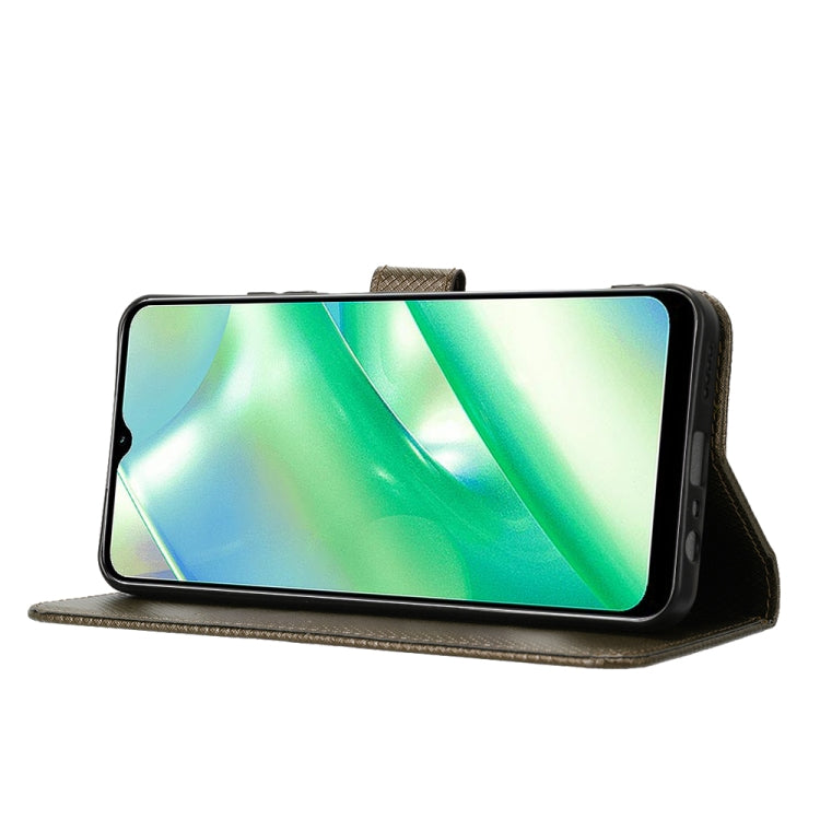 For Realme C33 4G Diamond Texture Leather Phone Case