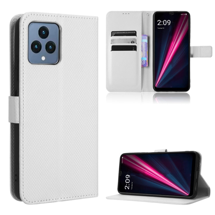 For T-Mobile Revvl 6 5G Diamond Texture Leather Phone Case