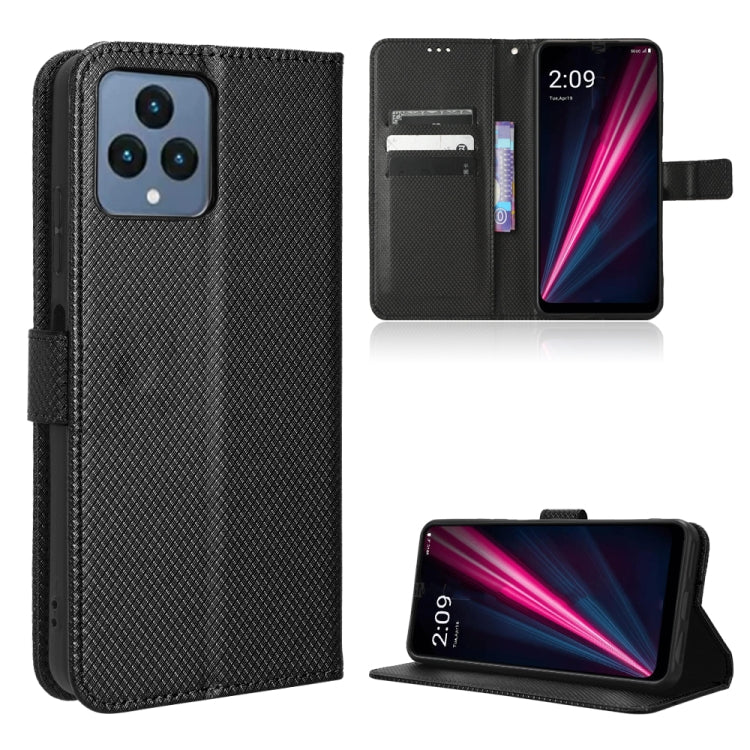 For T-Mobile Revvl 6 5G Diamond Texture Leather Phone Case