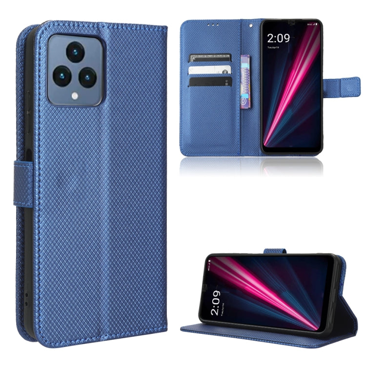 For T-Mobile Revvl 6 5G Diamond Texture Leather Phone Case