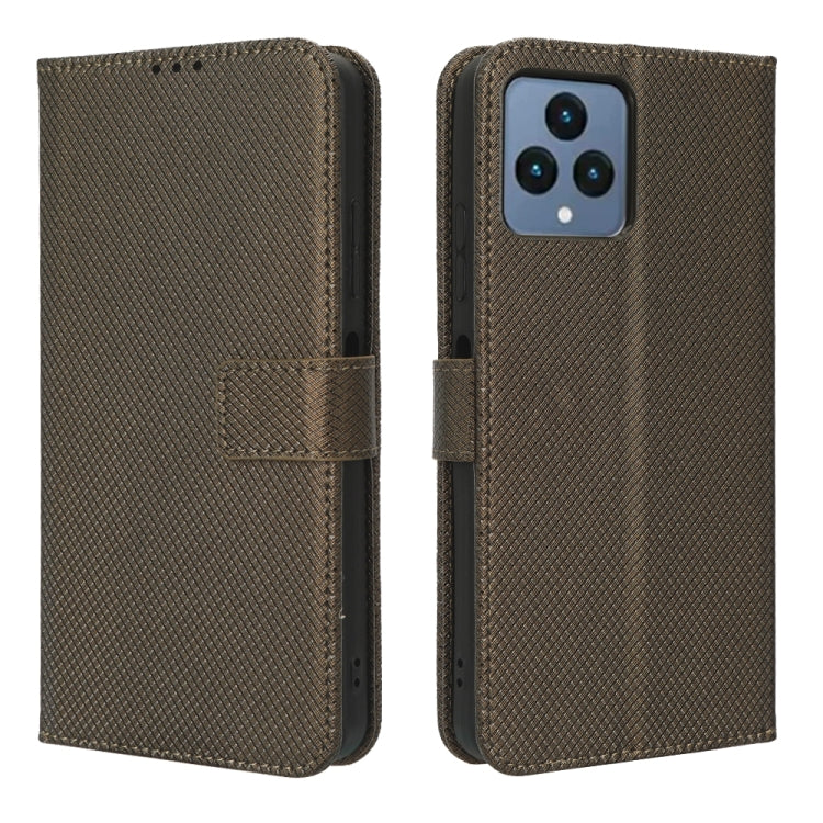 For T-Mobile Revvl 6 5G Diamond Texture Leather Phone Case