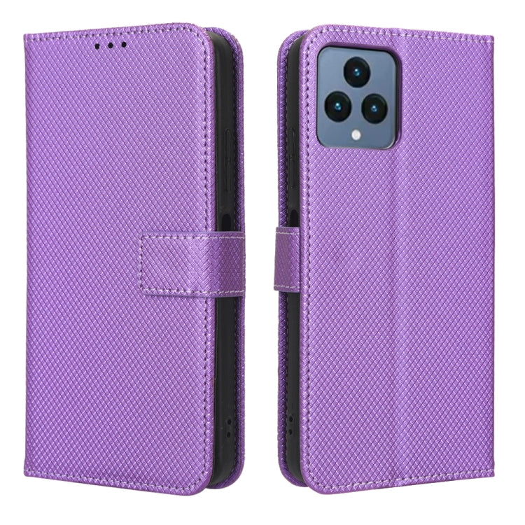 For T-Mobile Revvl 6 5G Diamond Texture Leather Phone Case