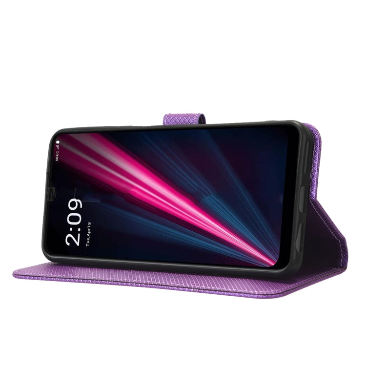 For T-Mobile Revvl 6 5G Diamond Texture Leather Phone Case
