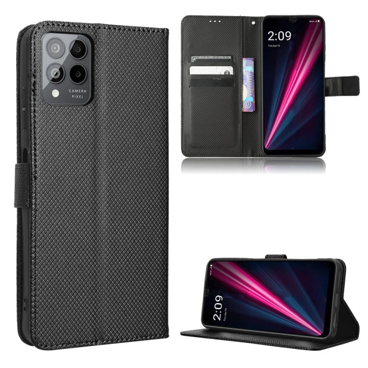 For T-Mobile REVVL 6 Pro 5G Diamond Texture Leather Phone Case