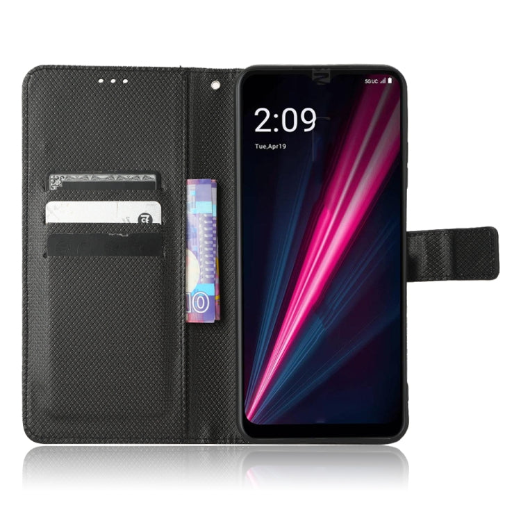 For T-Mobile REVVL 6 Pro 5G Diamond Texture Leather Phone Case