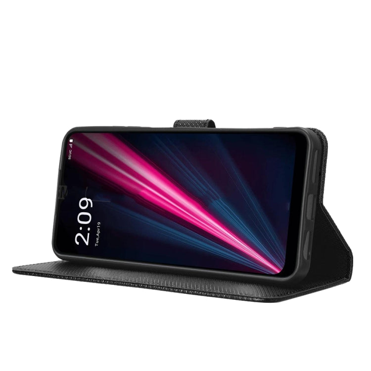For T-Mobile REVVL 6 Pro 5G Diamond Texture Leather Phone Case