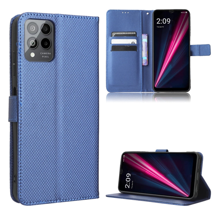For T-Mobile REVVL 6 Pro 5G Diamond Texture Leather Phone Case