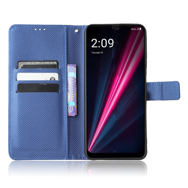 For T-Mobile REVVL 6 Pro 5G Diamond Texture Leather Phone Case