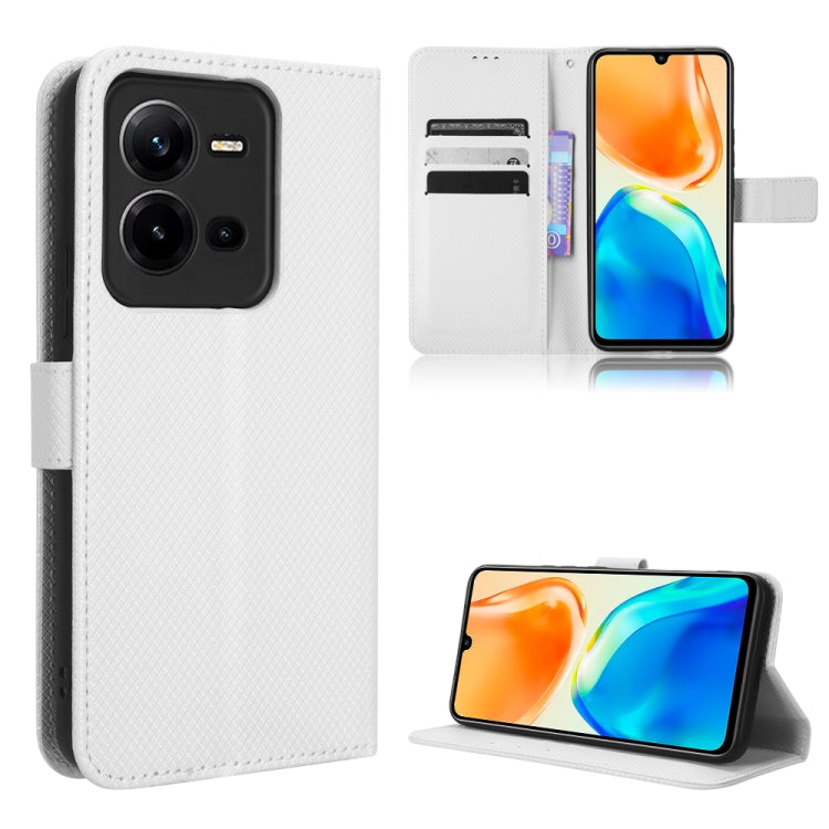 For vivo V25 5G /  X80 Lite Diamond Texture Leather Phone Case