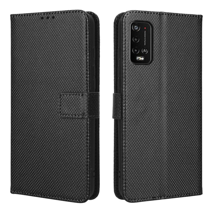 For Wiko Power U20 / U10 Diamond Texture Leather Phone Case