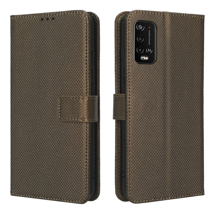 For Wiko Power U20 / U10 Diamond Texture Leather Phone Case