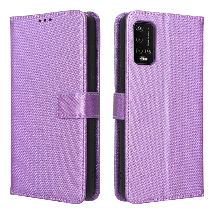 For Wiko Power U20 / U10 Diamond Texture Leather Phone Case