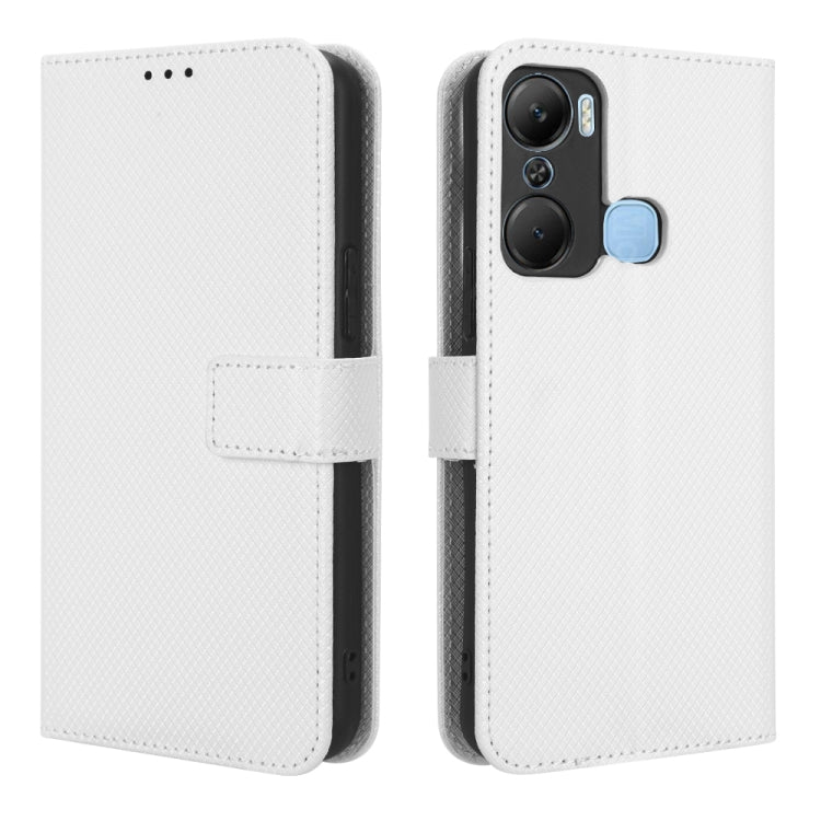 For Infinix Hot 12 Pro X668C Diamond Texture Leather Phone Case