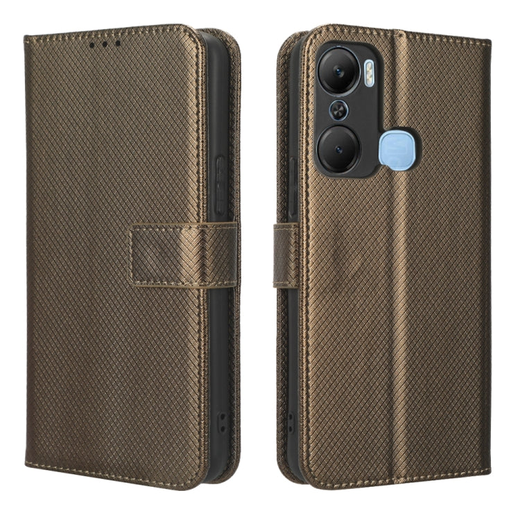 For Infinix Hot 12 Pro X668C Diamond Texture Leather Phone Case
