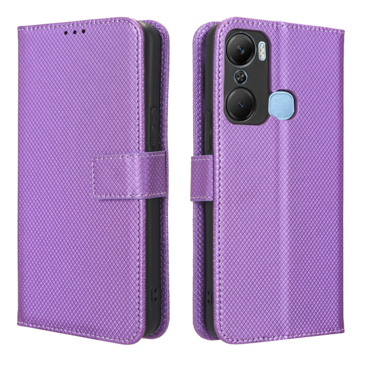For Infinix Hot 12 Pro X668C Diamond Texture Leather Phone Case