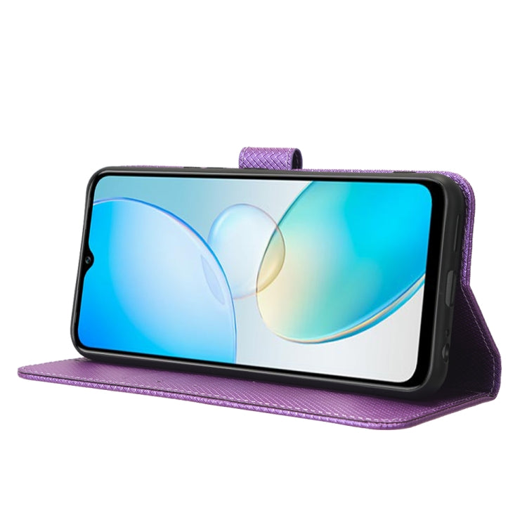 For Infinix Hot 12 Pro X668C Diamond Texture Leather Phone Case