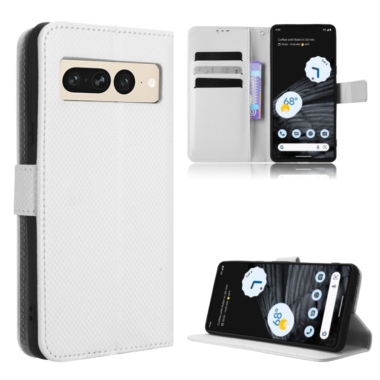 For Google Pixel 7 Pro 5G Diamond Texture Leather Phone Case