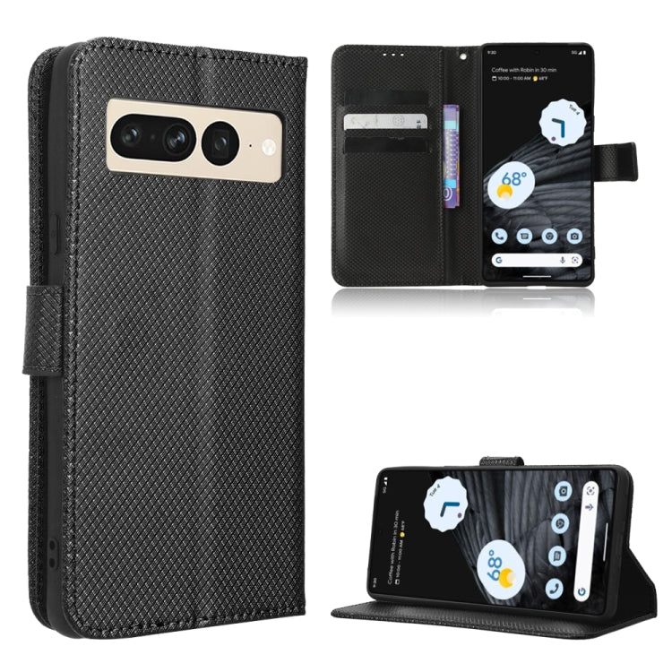 For Google Pixel 7 Pro 5G Diamond Texture Leather Phone Case