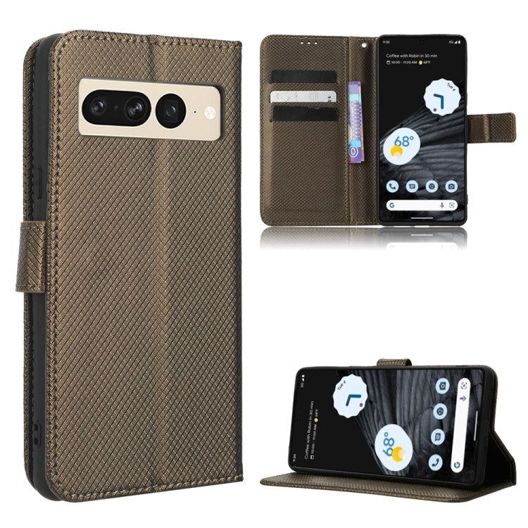 For Google Pixel 7 Pro 5G Diamond Texture Leather Phone Case