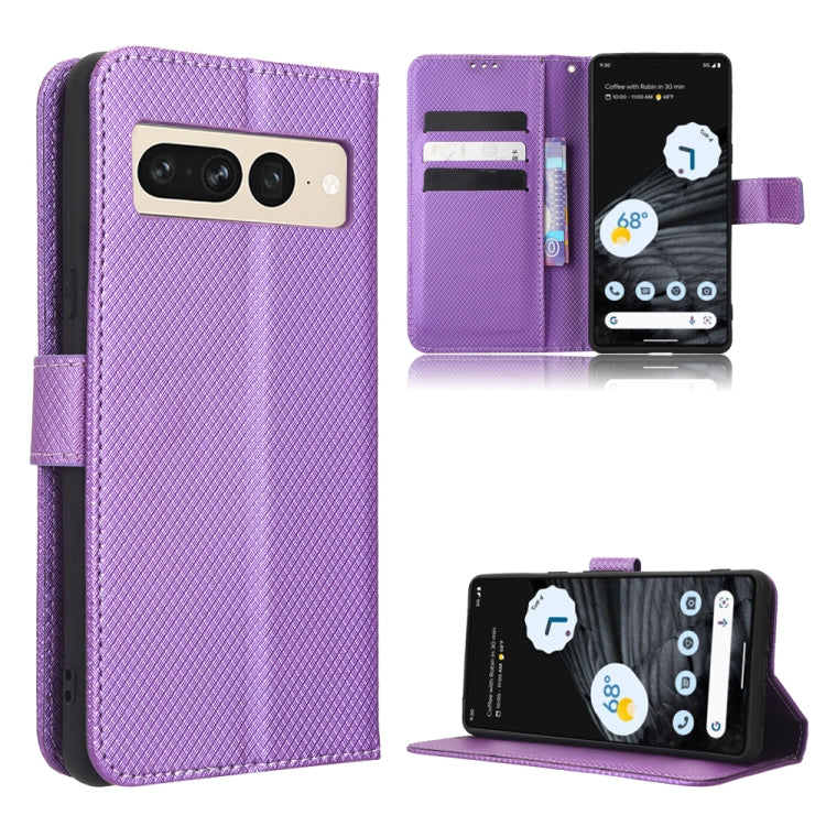 For Google Pixel 7 Pro 5G Diamond Texture Leather Phone Case