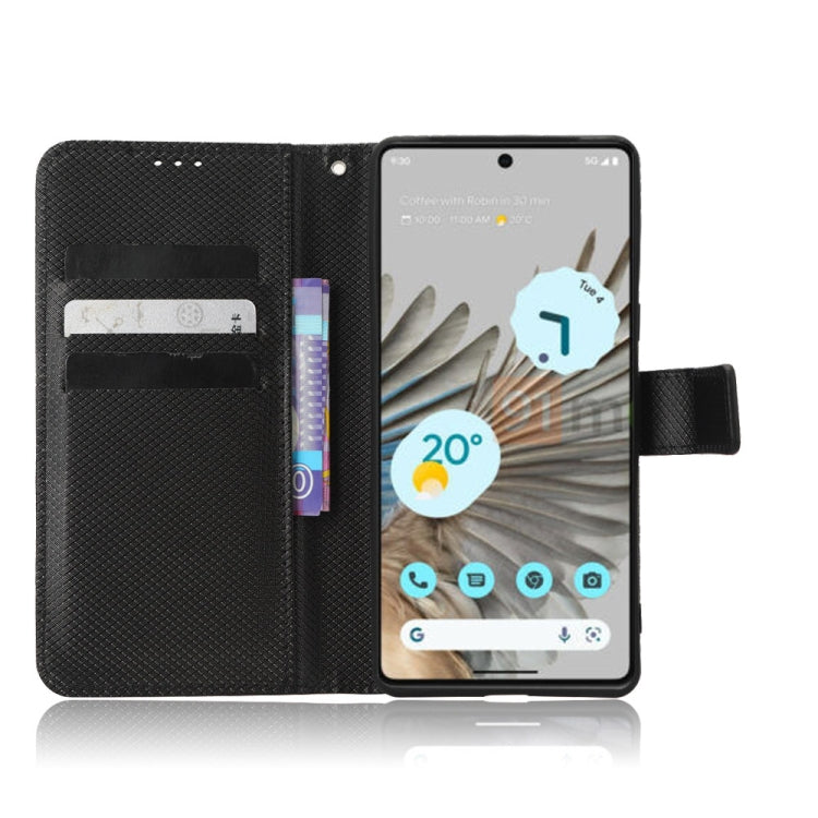 For Google Pixel 7 5G Diamond Texture Leather Phone Case
