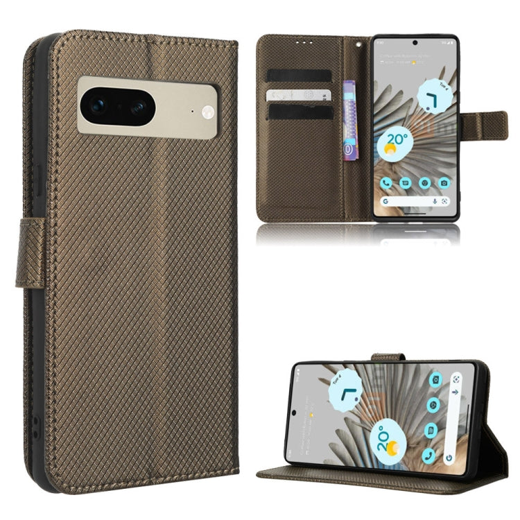 For Google Pixel 7 5G Diamond Texture Leather Phone Case