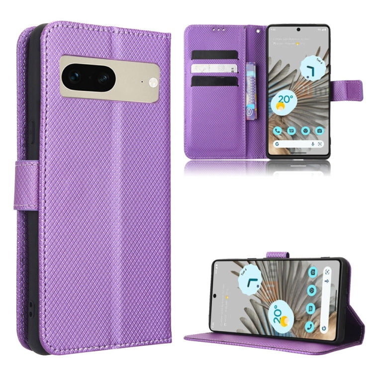 For Google Pixel 7 5G Diamond Texture Leather Phone Case