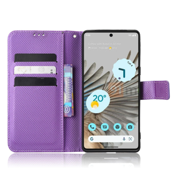 For Google Pixel 7 5G Diamond Texture Leather Phone Case