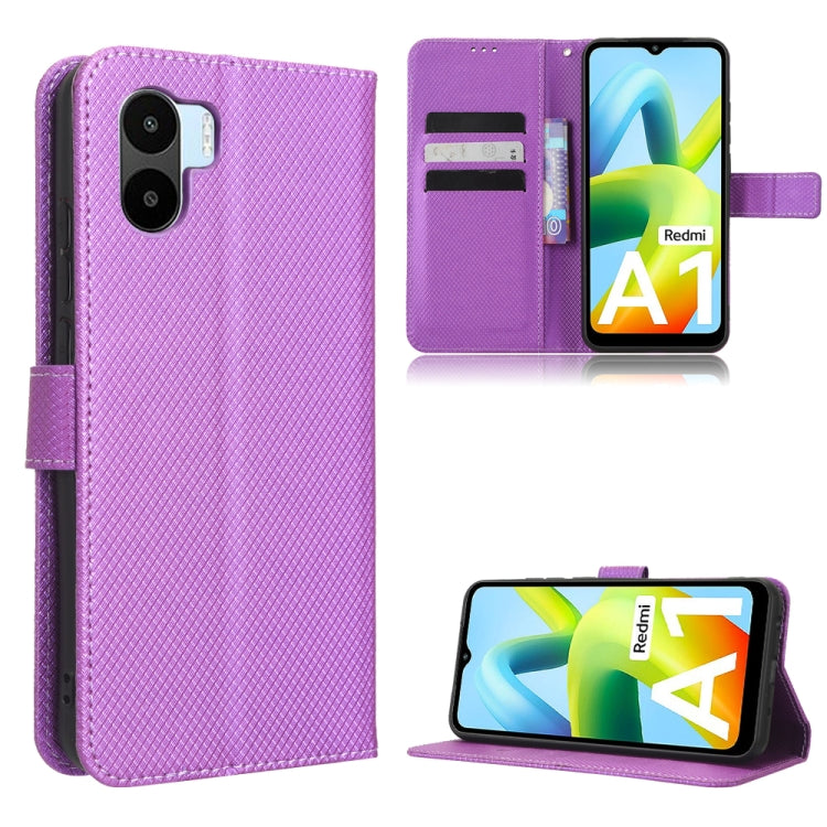 For Xiaomi Redmi A1 Diamond Texture Leather Phone Case