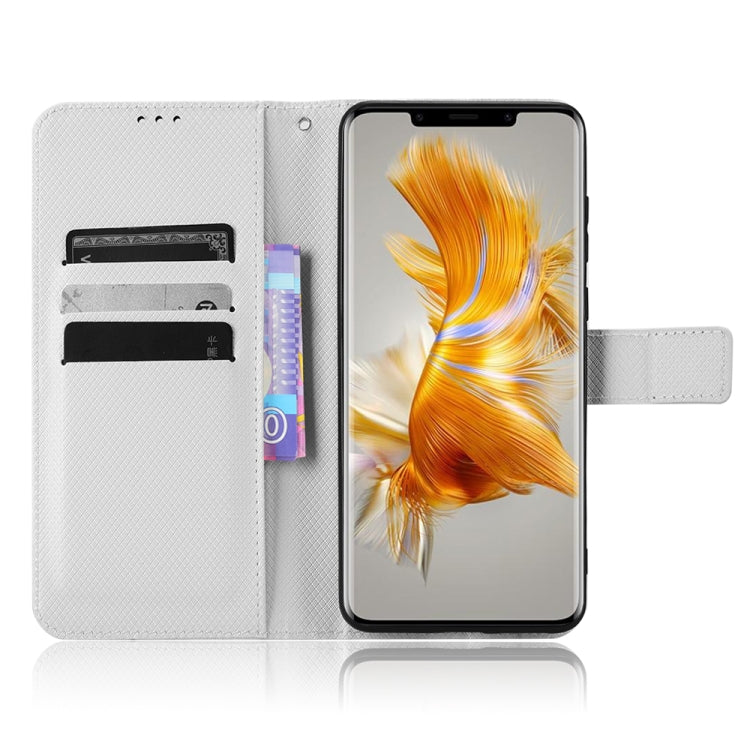 For Huawei Mate 50 Pro Diamond Texture Leather Phone Case