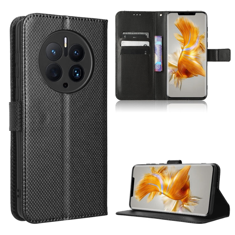 For Huawei Mate 50 Pro Diamond Texture Leather Phone Case