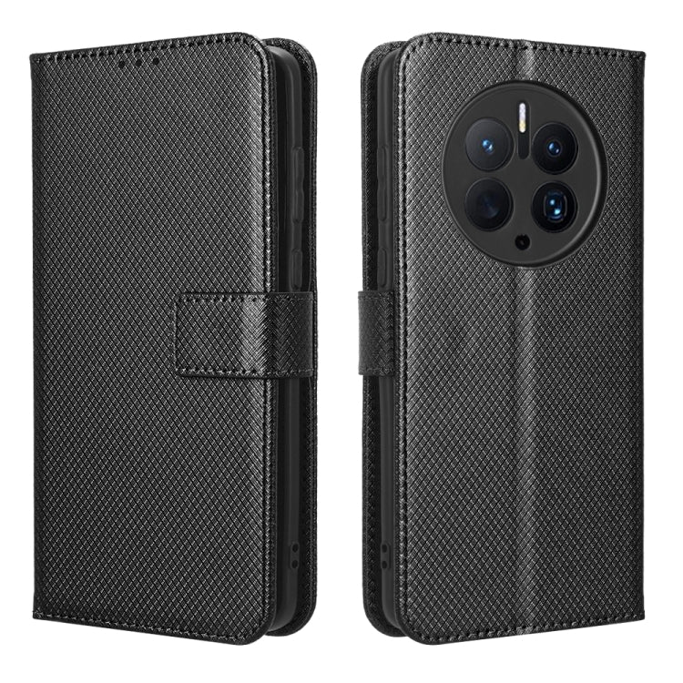 For Huawei Mate 50 Pro Diamond Texture Leather Phone Case